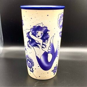 Starbucks Mermaid Siren Sailor Tattoo Ceramic Tumbler 2016 - 12oz